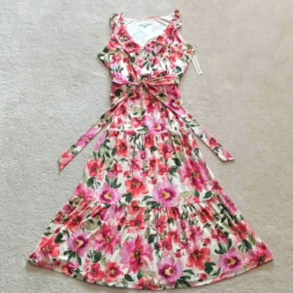 Emma & Michele Summer Floral Tiered Maxi Dress - Picture 1 of 7